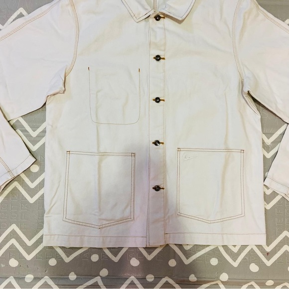 Vintage retro Nike denim jean jacket coat parka - Picture 8 of 12